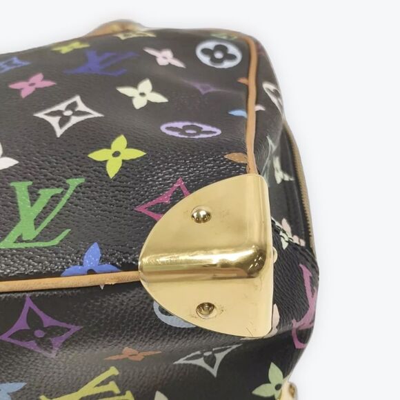 Auth Louis Vuitton Black Monogram Trouville Murakami Multicolor - Picture 11 of 15